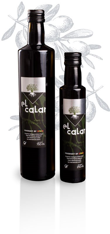 Botellas de 750 ml y 250 ml