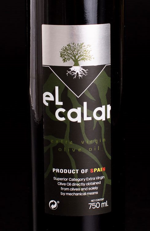 Detalle de la etiqueta de 750 ml